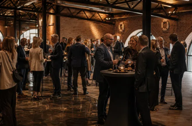 Reception i Maskinrummets selskabslokaler i Skagen