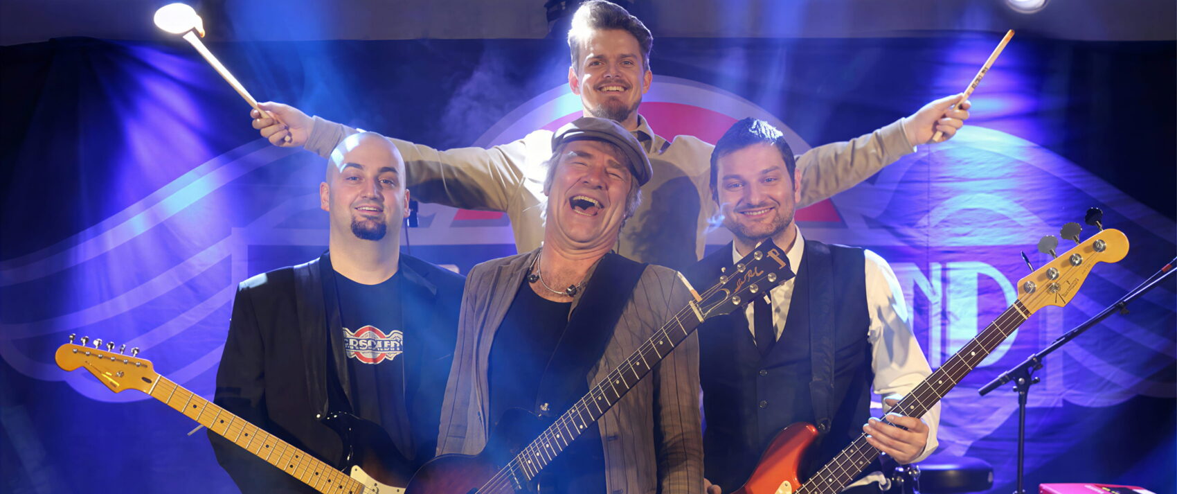 Ole-Gas-Band på scenen